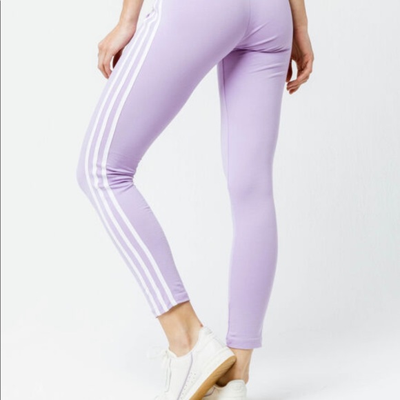 lavender adidas leggings